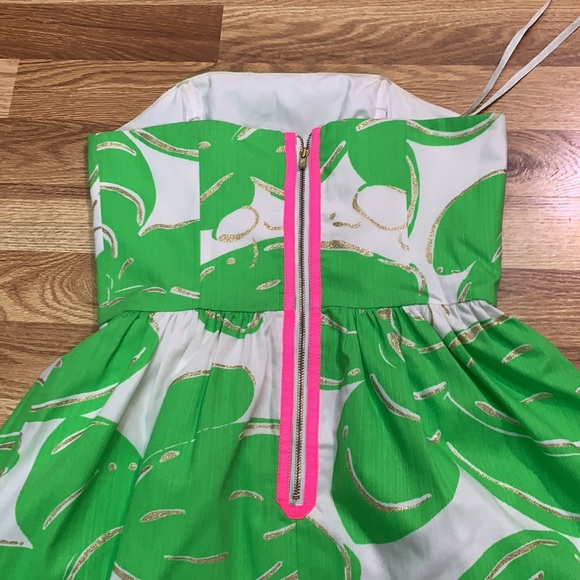 Lilly Pulitzer lottie strapless dress size 0 - Picture 9 of 16